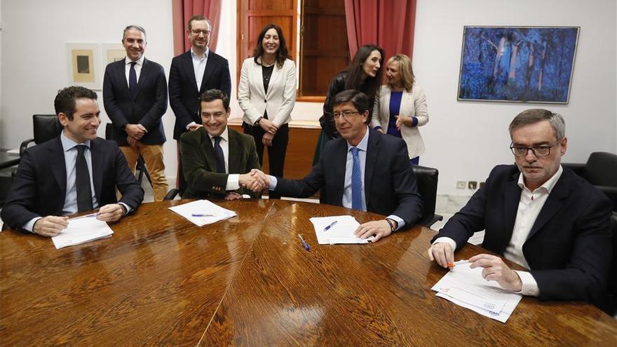 PP y Cs firman un pacto en Andalucía a la espera del apoyo de Vox