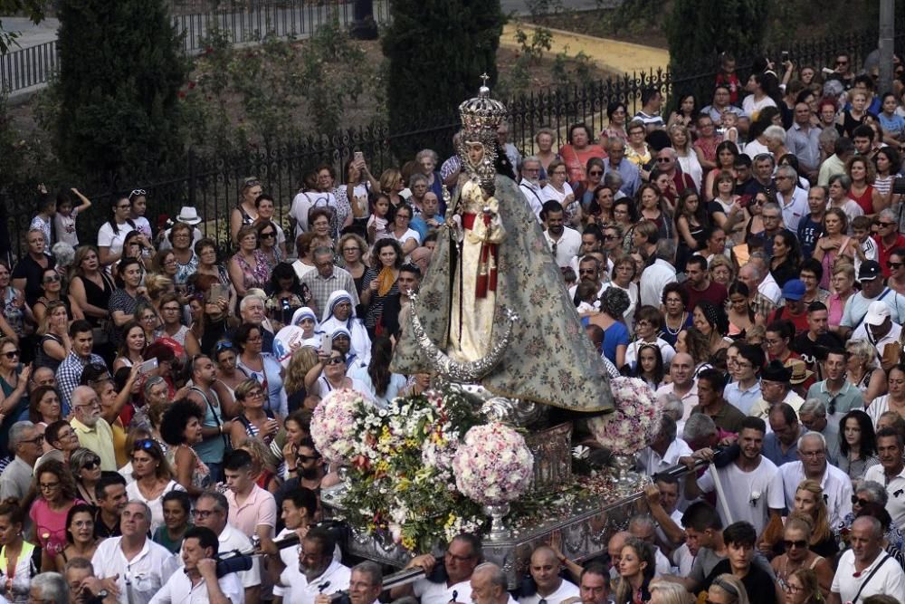 La Fuensanta baja en romería hasta la Catedral