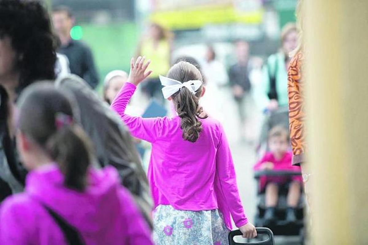 Foto de archivo del primer día del curso escolar en Avilés.