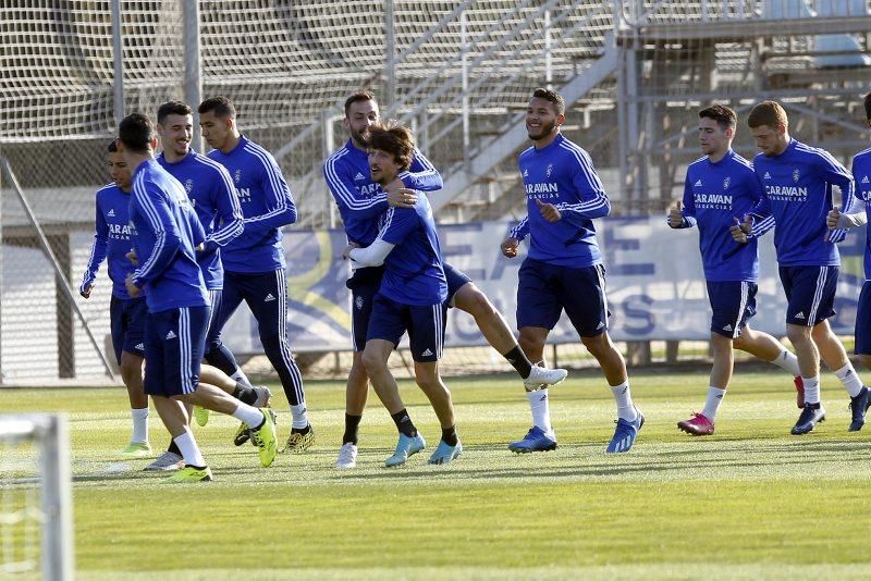 Entrenamiento del Real Zaragoza, 25 de febrero