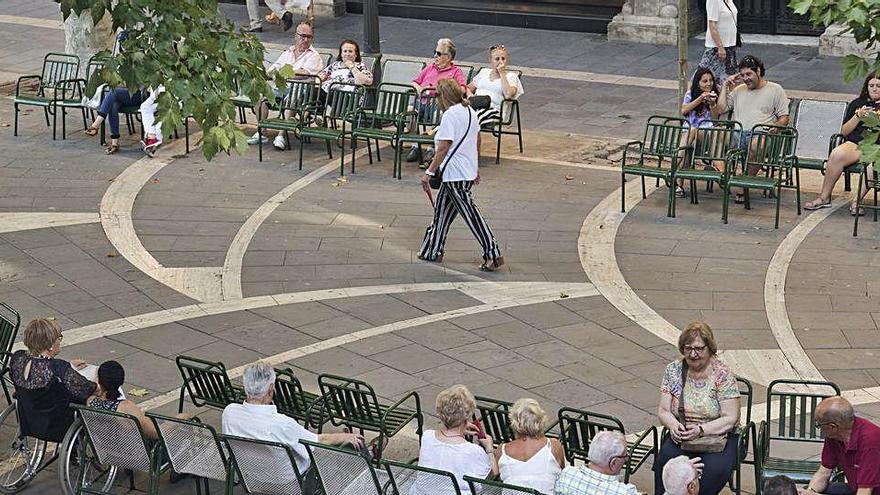 Les cadires de la Rosita l&#039;estiu passat. La imatge no es repetirà enguany