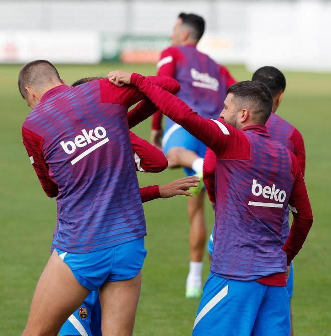 Las mejores imágenes del entrenamiento de hoy del Barça en Alemania