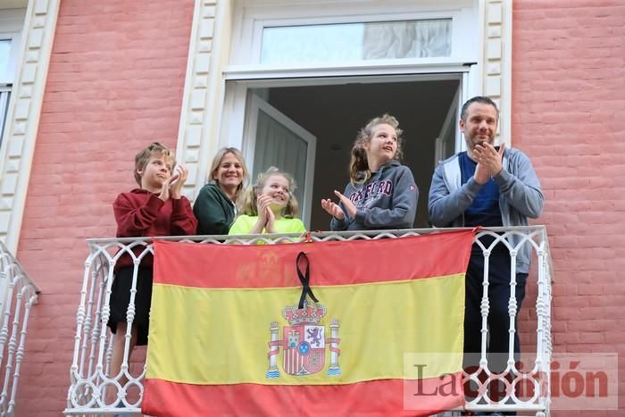 Viernes de dolores: Aplausos y salves a la patrona en Cartagena durante el confinamiento