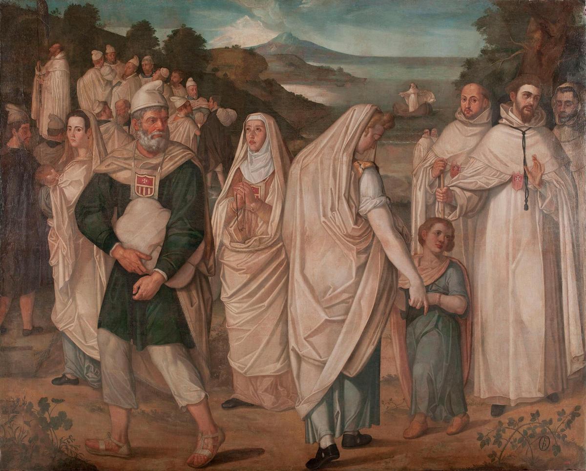 Representación de un desembarco de cautivos, obra de Francisco Pacheco (1602)