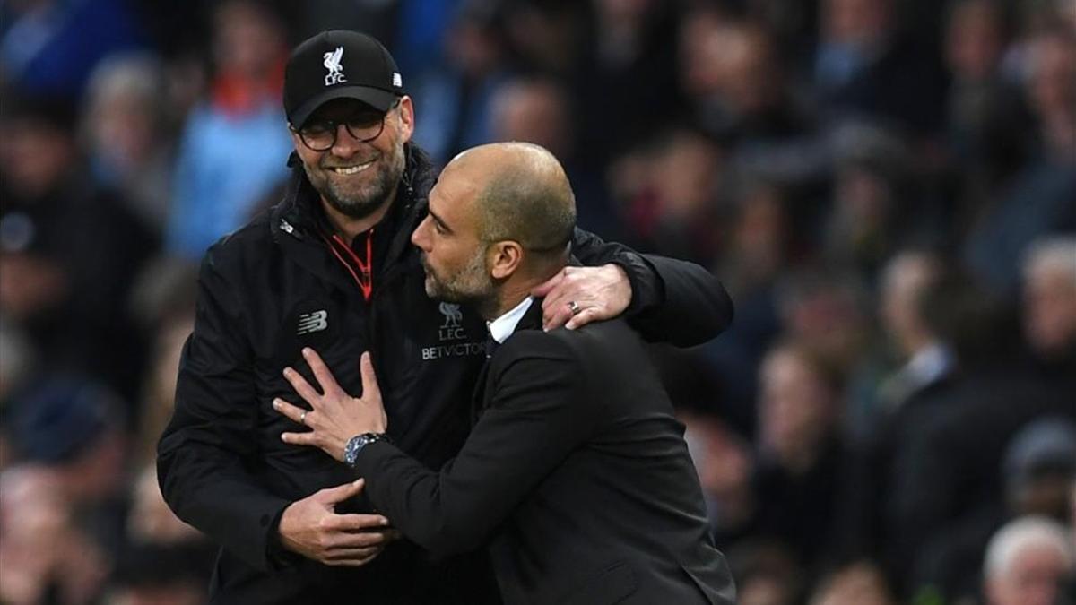 Guardiola y Klopp centraron todas las miradas