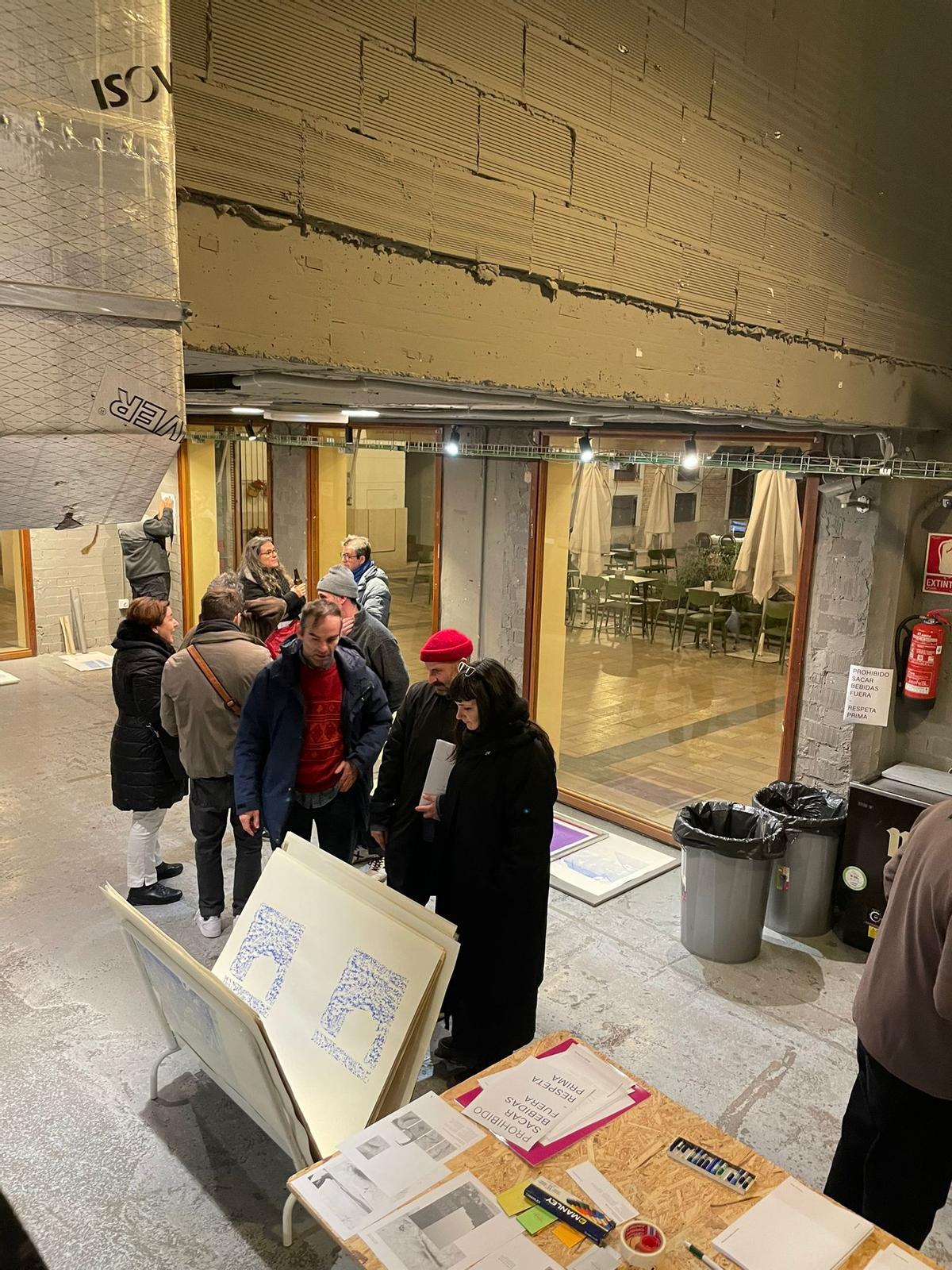 Presentación de 'Texturas de lo cercano' en el Mercado de Tapineria de València.