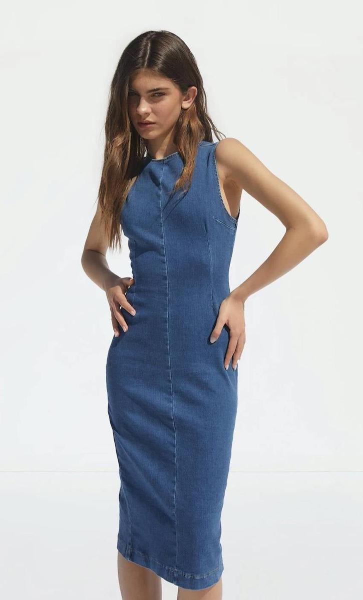 Vestido midi ajustado