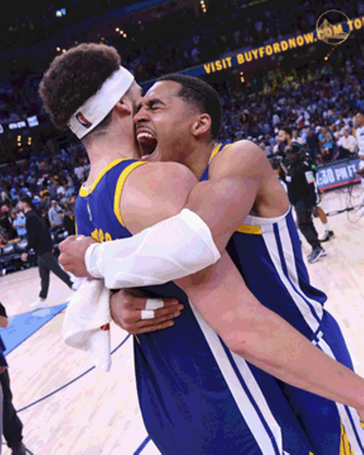 Alegría en las filas de los Warriors tras alzarse con la victoria