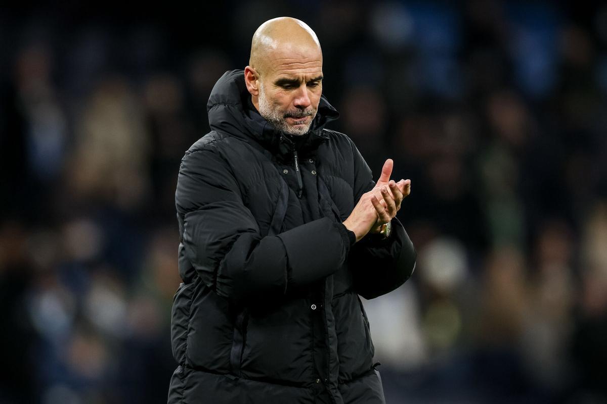 Pep Guardiola, durante un partido