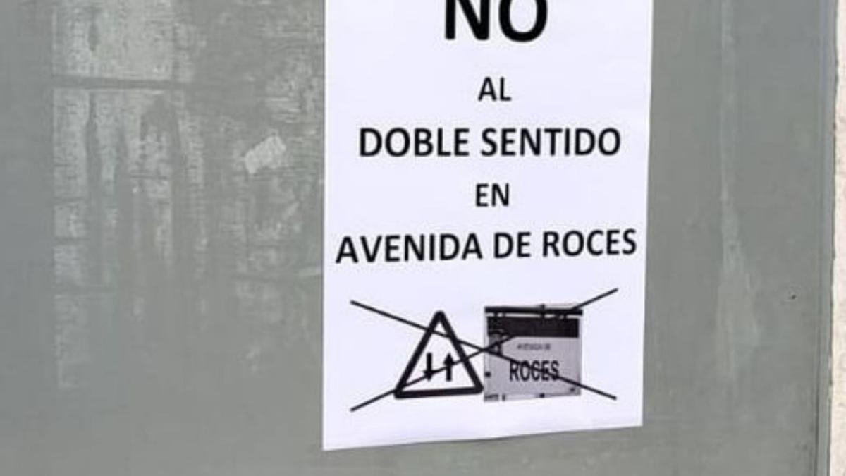 Uno de los carteles críticos con el proyecto.