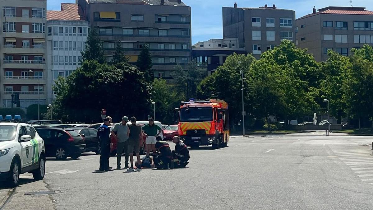 El hombre herido en el atropello de Vilagarcía.