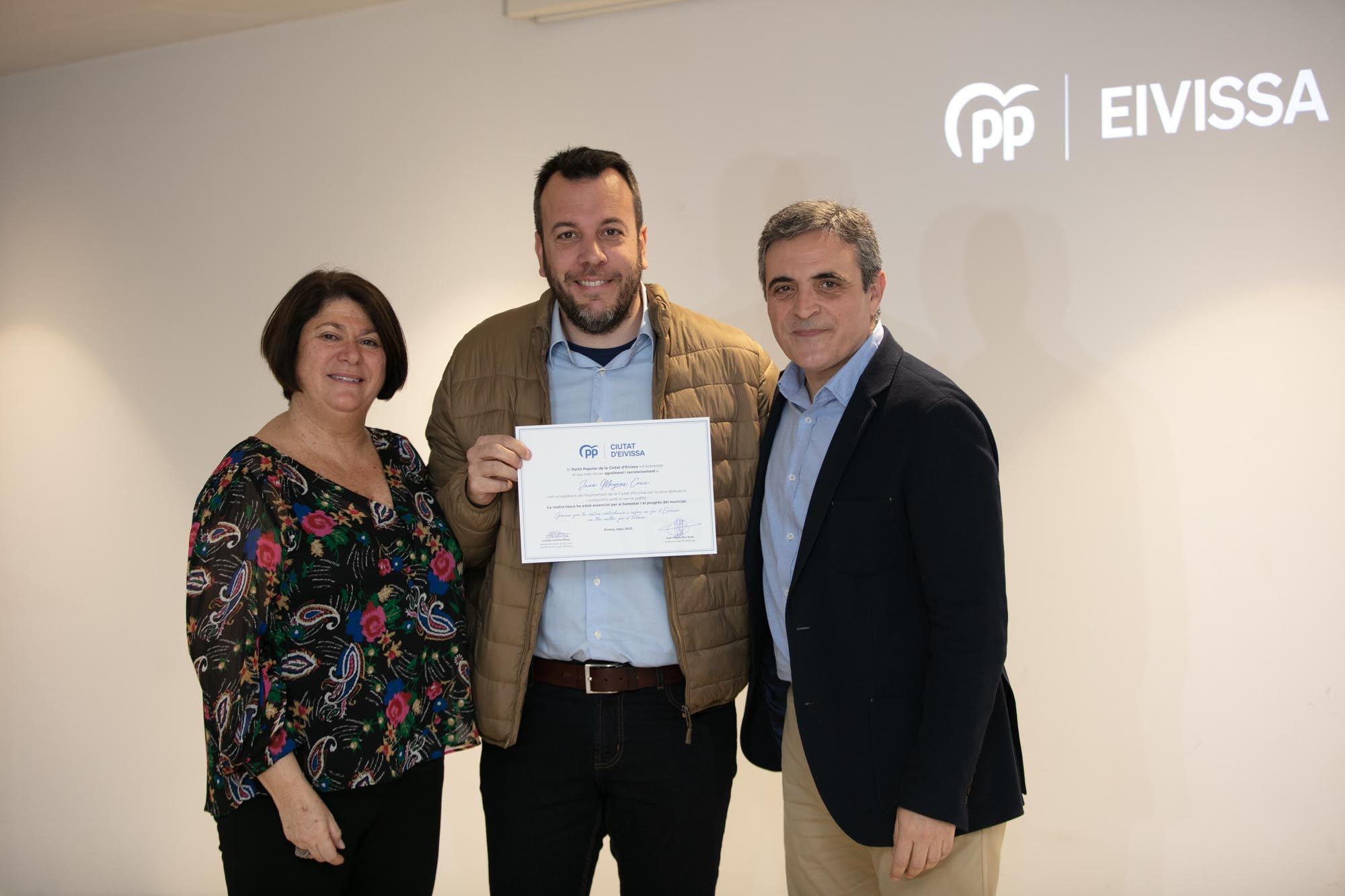 Homenaje del PP a los concejales del partido que han pasado por el Ayuntamiento de Ibiza