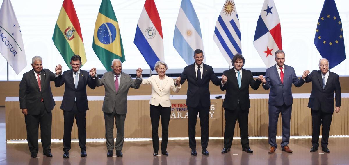 Firma del acuerdo de Mercosur el pasado 17 de enero en Asunción (Paraguay).