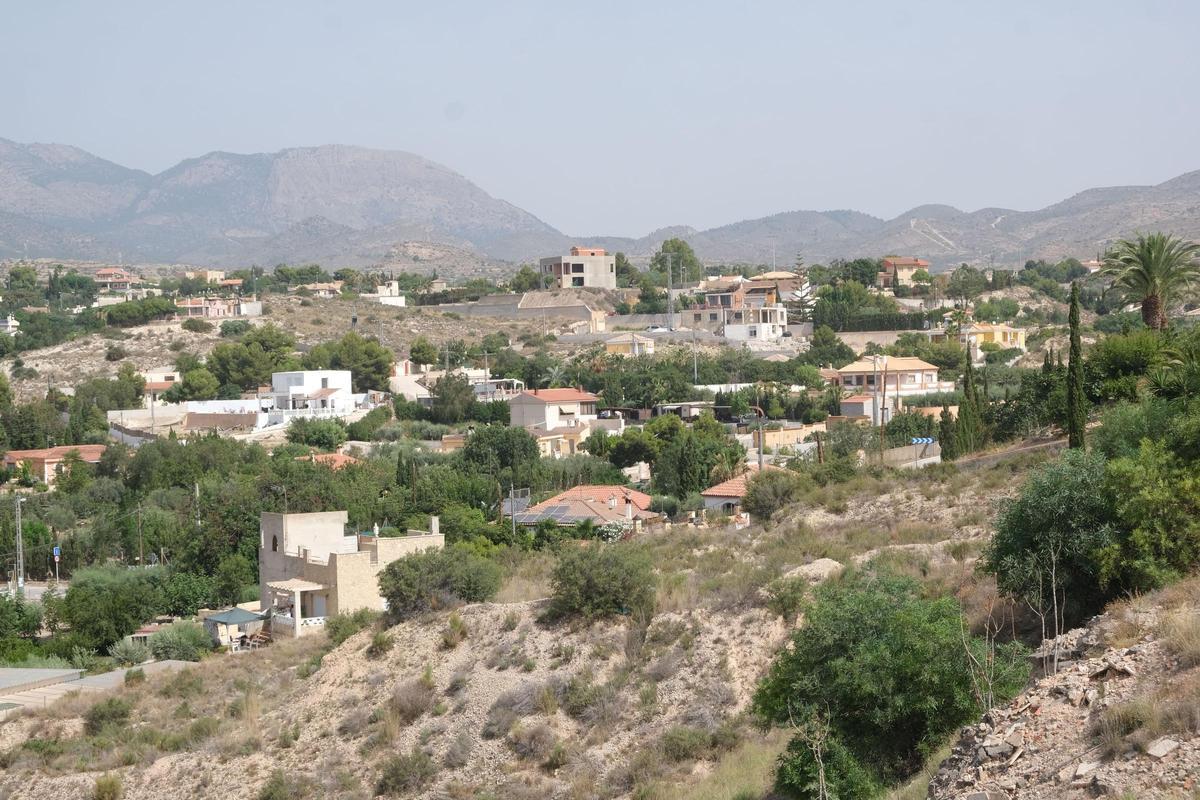 Vista general de la partida rural de El Moralet, en una imagen de archivo.