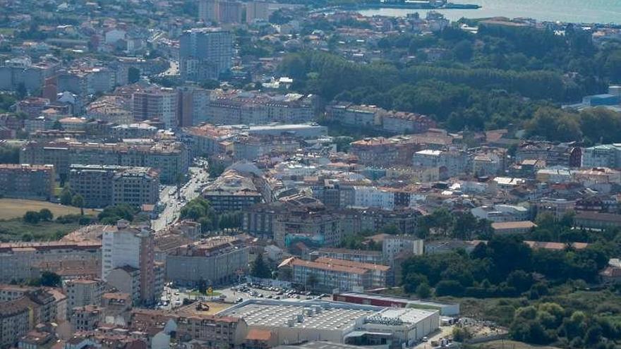 Una vista aérea de la ciudad de Vilagarcía. // Iñaki Abella