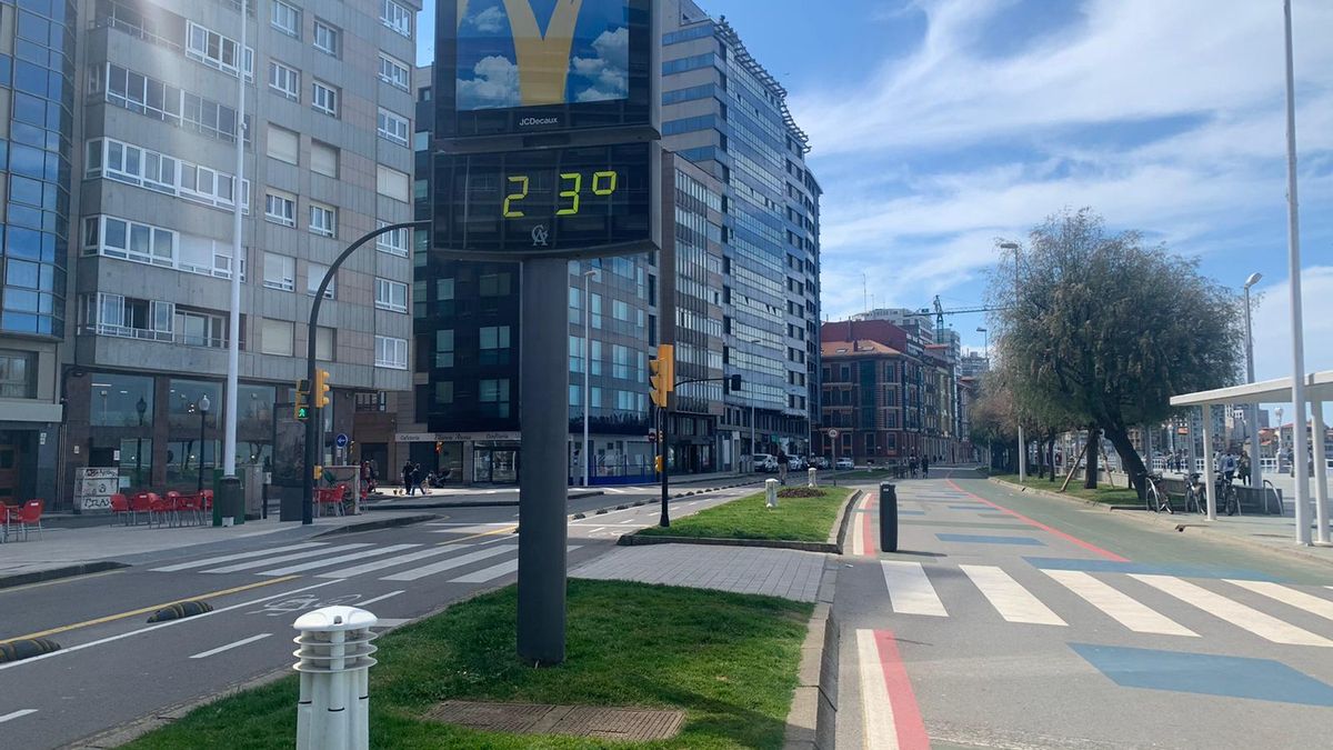 Un termómetro en Gijón