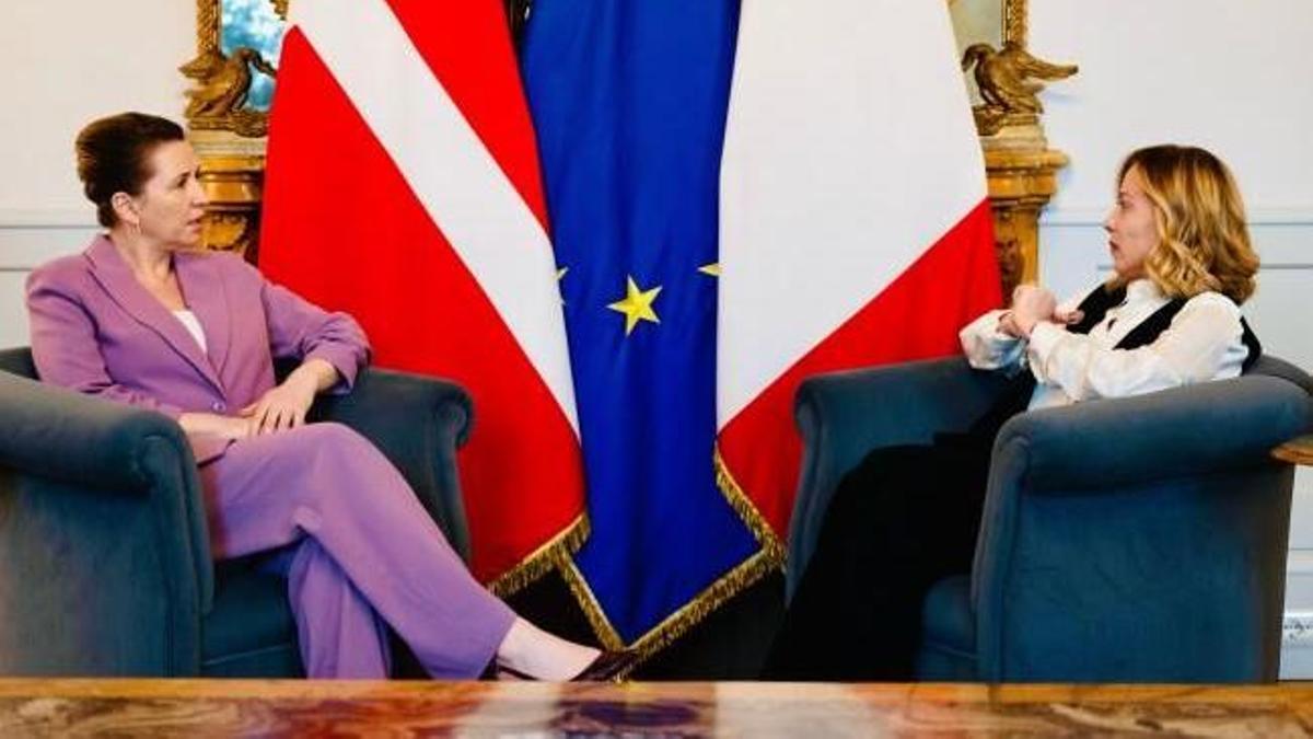 Frederiksen y Meloni, en las antípodas en lo ideológico pero firmes aliadas en las políticas antiinmigración