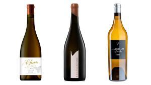 3 vinos blancos a tener muy en cuenta: O Chan 2023 (Bodegas Prieto Pariente), Salvaje 2023 (Bodegas Monte la Reina) y Les Parcelles 2019 (Belondrade).