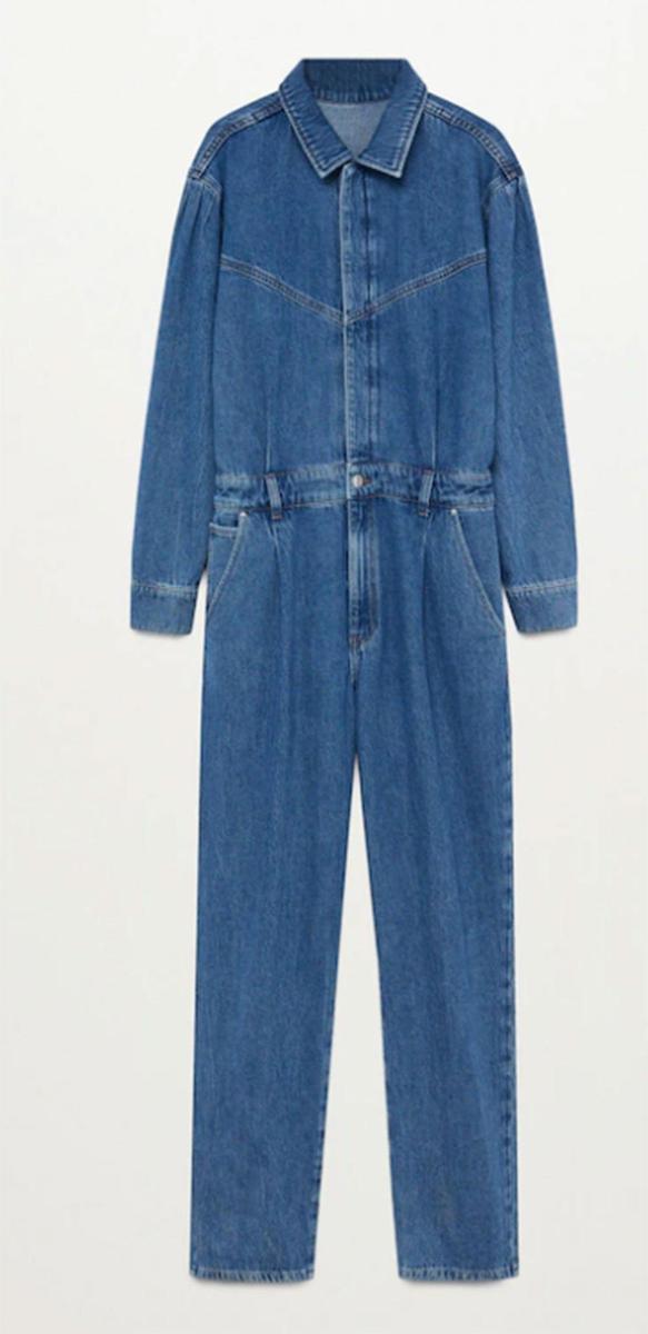 Mono denim largo de Mango