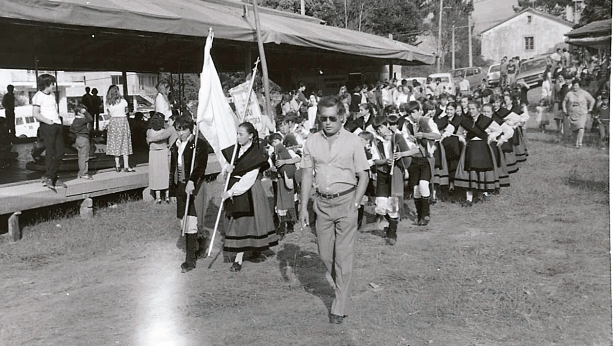 Desfile de Sementeira en 1980.