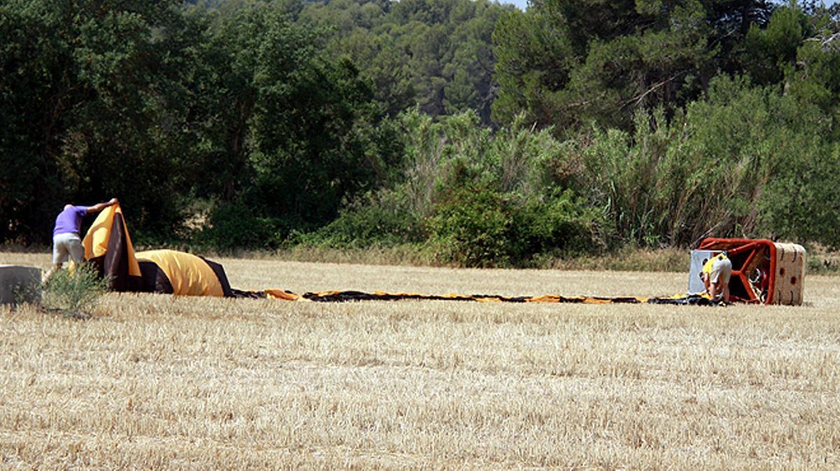 La víctima mortal és el pilot de l’aparell sinistrat, que participava en l’últim vol de l’European Ballon Festival.