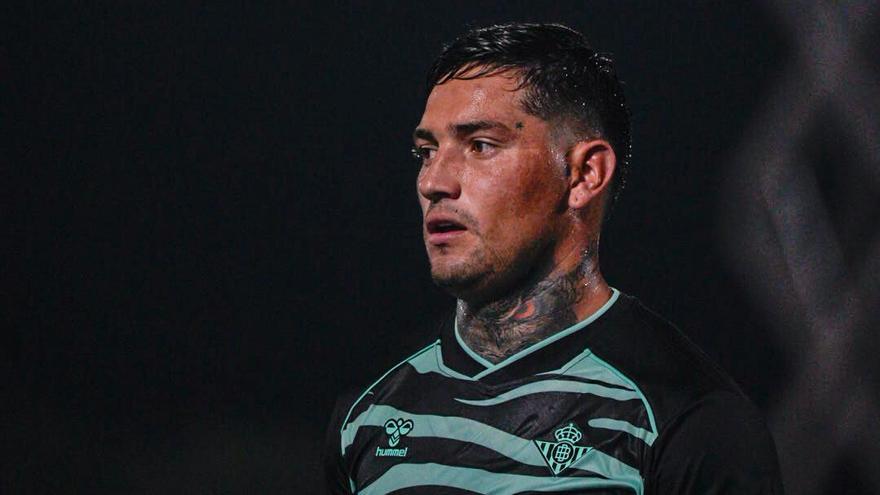 El Chimy Ávila, durante el partido de Copa del Rey contra el Palma del Río