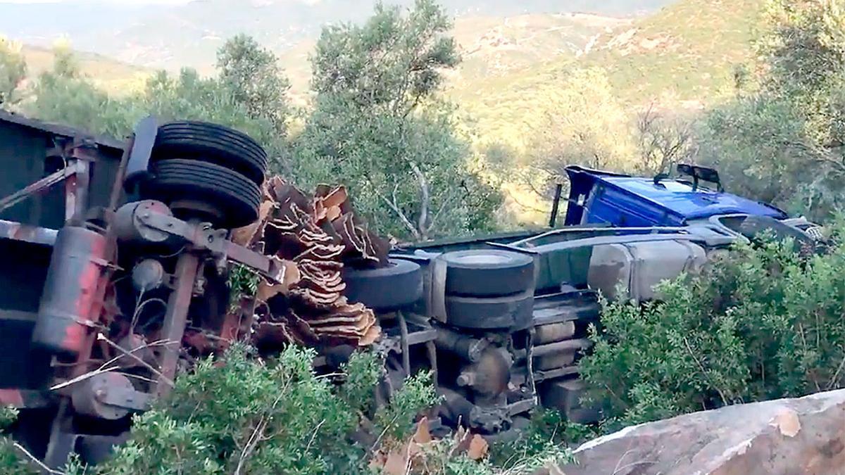 Imagen de archivo del accidente de un camión en la provincia de Cádiz.