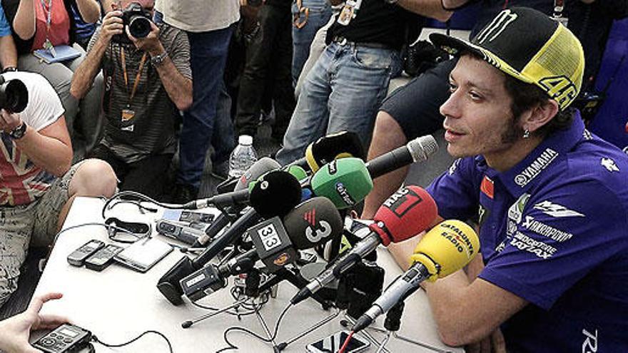 Valentino Rossi, en el circuito de Cheste.