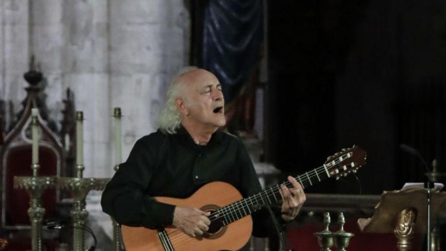 Amancio Prada, en un concierto el pasado año en la Catedral.