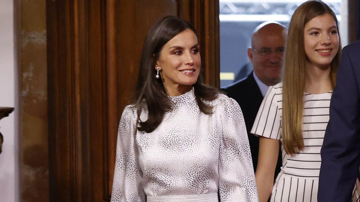 La reina Letizia en las audiencias de los Premios Princesa de Asturias 2022