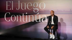 Andrés Iniesta en el acto de su despedida como futbolista