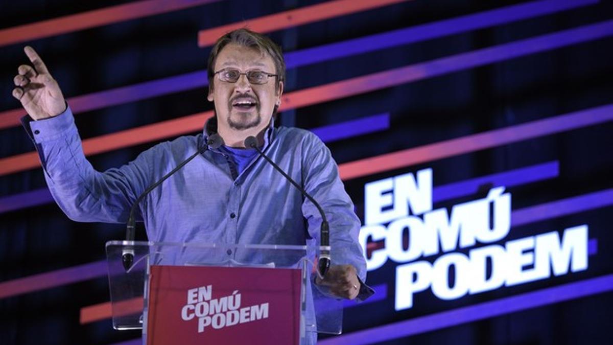 Xavier Domènech, candidato de En Comú Podem a las elecciones.