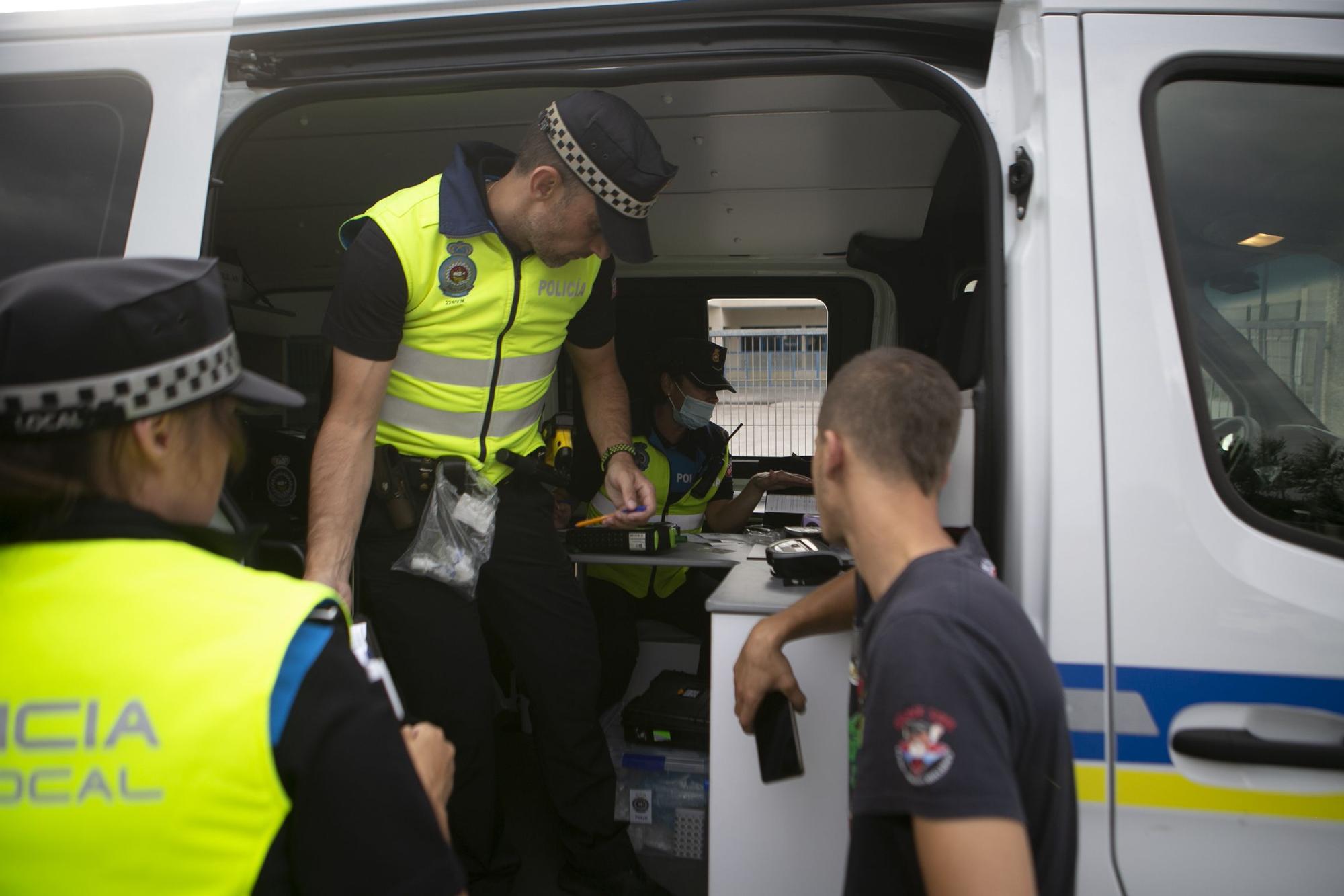 Control de alcoholemia y drogas en Avilés