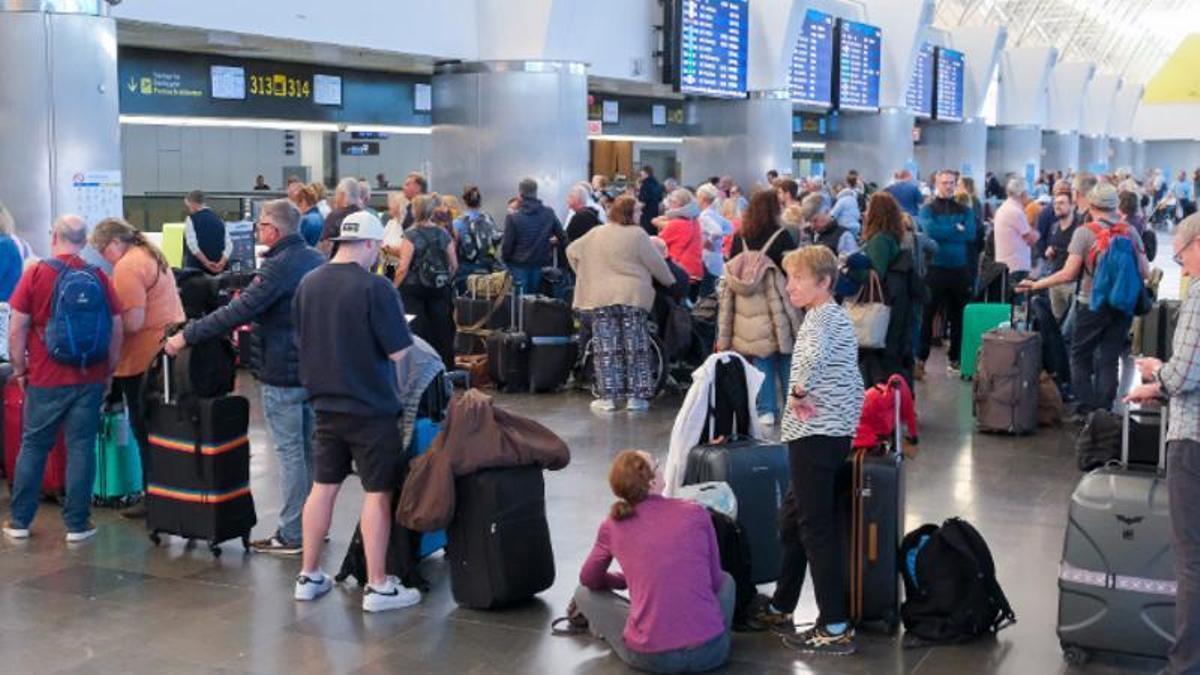 Área de facturación del aeropuerto de Gran Canaria tras la pasada Semana Santa.