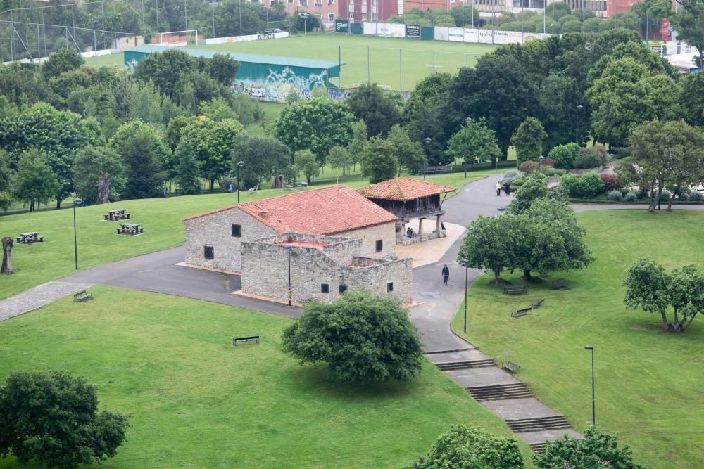 Gijón desde un dirigible