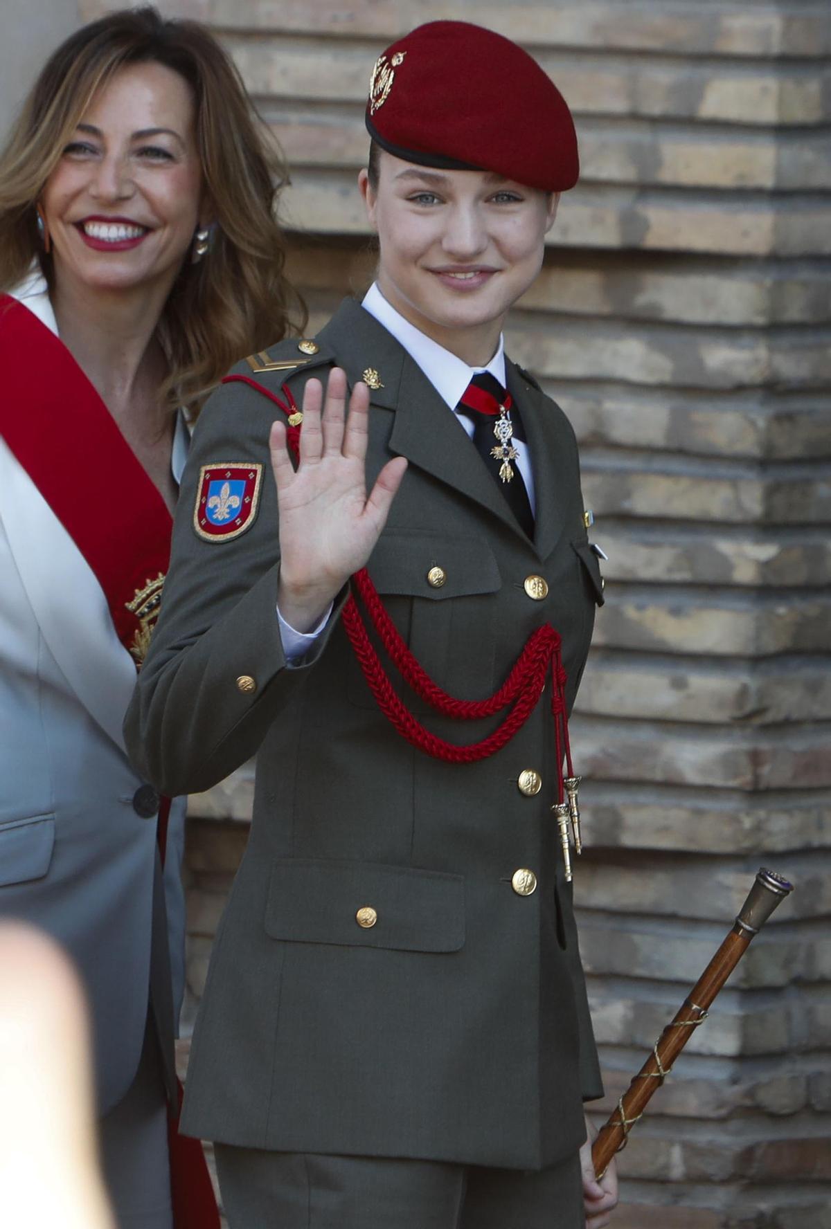 Leonor de Borbón, homenajeada en Zaragoza.