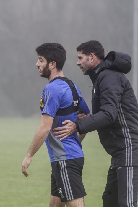 Entrenamiento del Real Oviedo,.