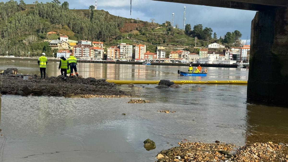 Imagen de archivo de las obras en el puente.