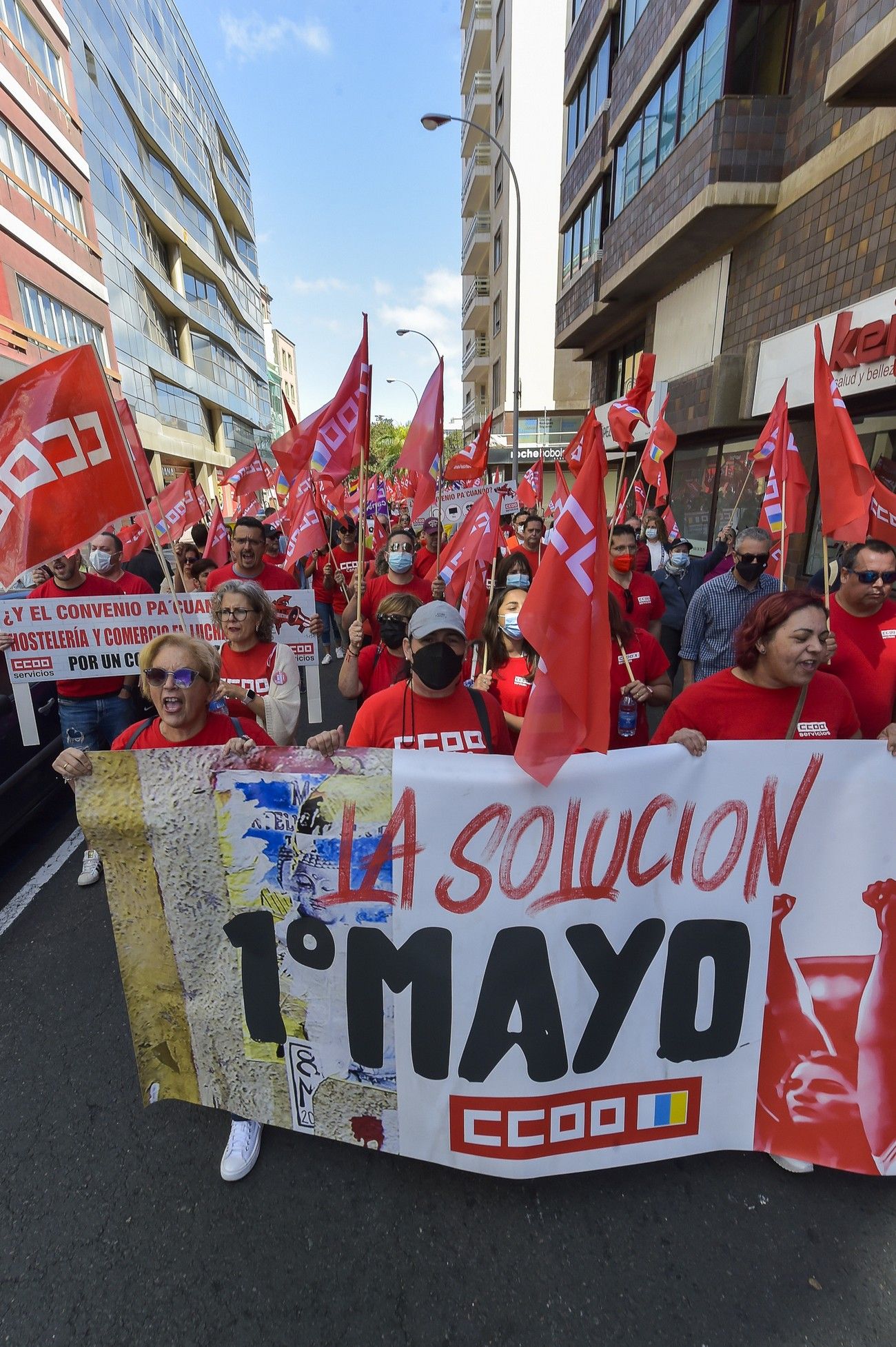 Manifestación del 1 de Mayo en Las Palmas de Gran Canaria (01/05/22)