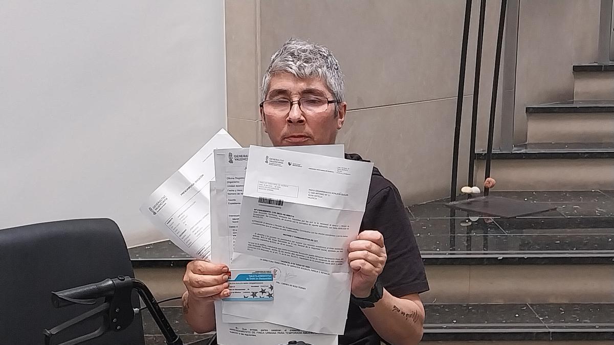 Amparo Monleón se ve obligada a vivir con apenas 600 euros.