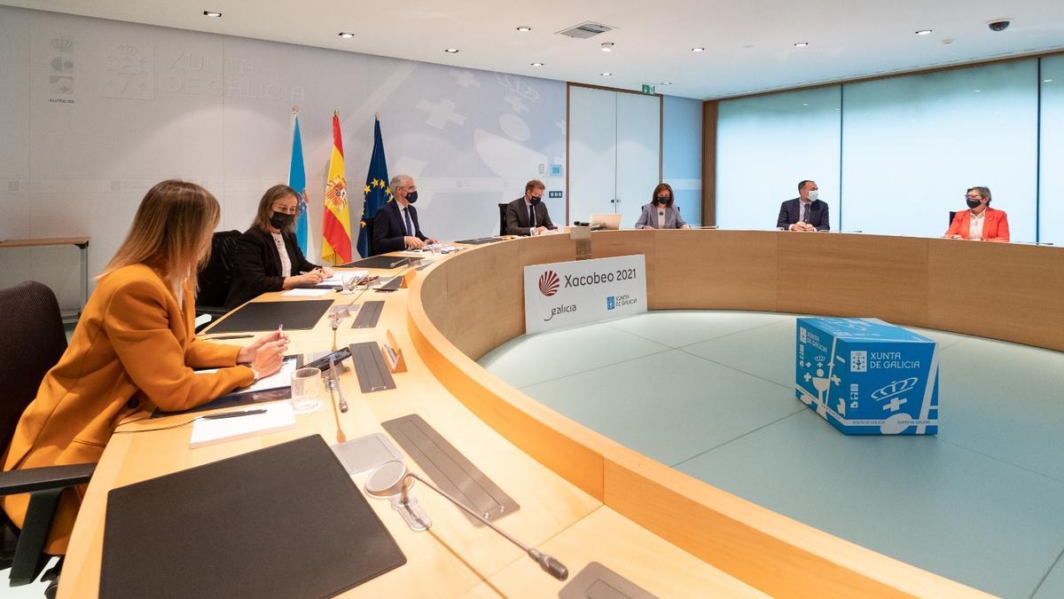 La reunión del Gobierno de Galicia mantenida ayer.