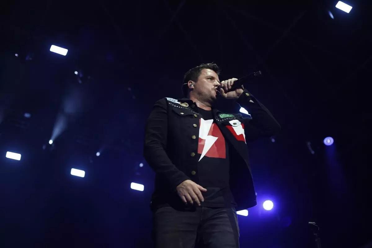 Dani Martín, durante su último concierto en Zaragoza en 2022