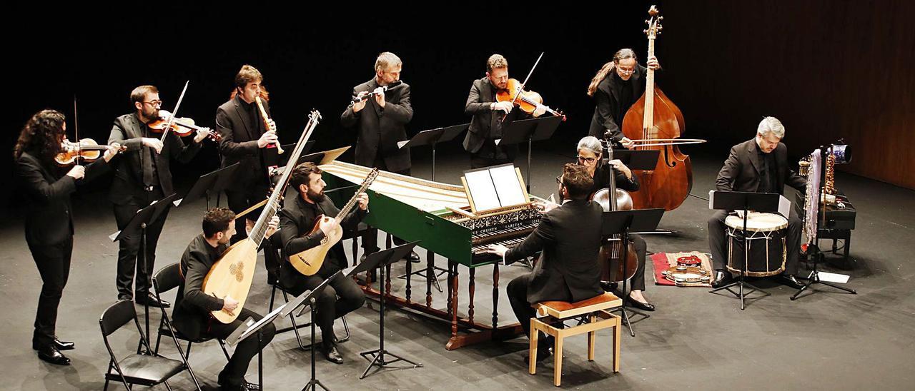 “Forma Antiqva”, durante un concierto en el teatro Jovellanos de Gijón. | Ángel González