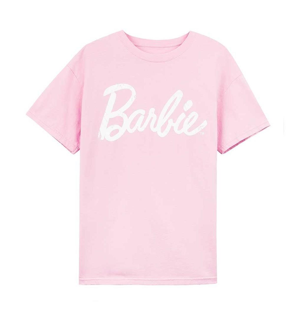 Camiseta rosa de Barbie de Bershka. (Precio: 12, 99 euros)