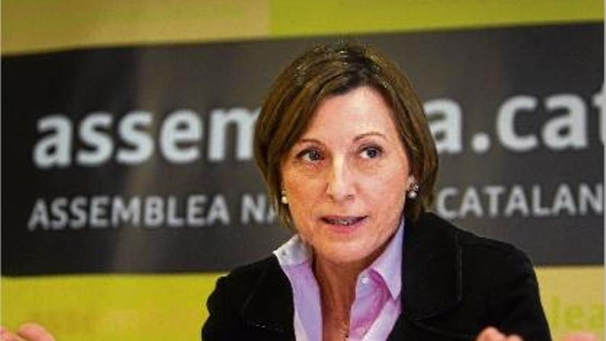 La presidenta de l&#039;Assemblea Nacional Catalana, Carme Forcadell.