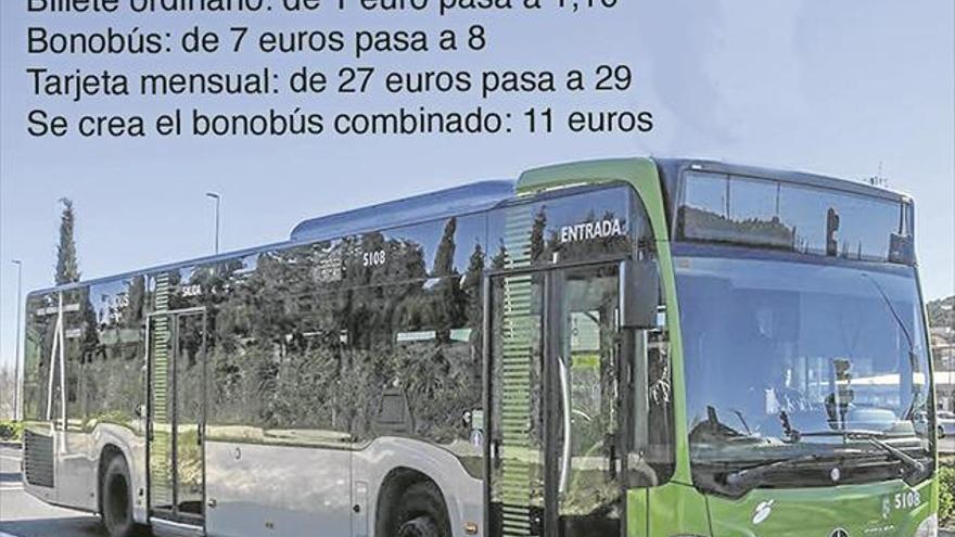 La subida de la tarifa del autobús en Cáceres y los cambios en líneas entrarán en vigor el 1 de julio