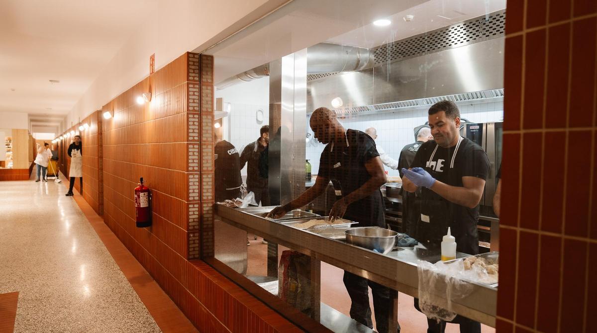 La cocina del sótano del mercado.
