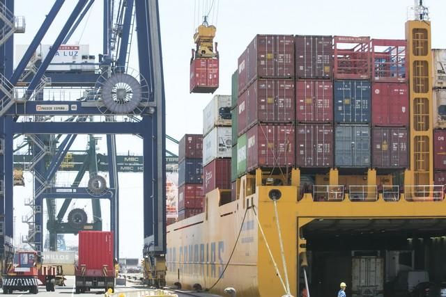 Huelga de estibadores en el Puerto de Las Palmas