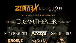 Dream Theater, Meshuggah, Sepultura, Accept, Exodus... cartel completo del festival Z Live Rock en Zamora para 2025