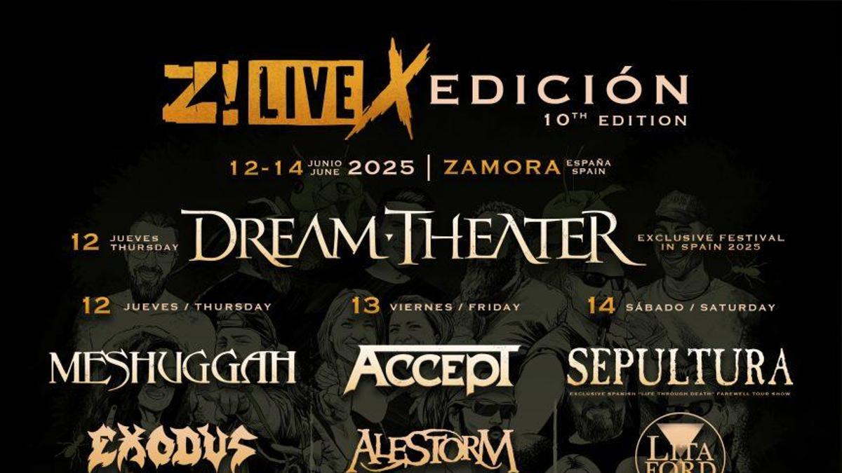 Cartel Z Live Rock en Zamora 2025.